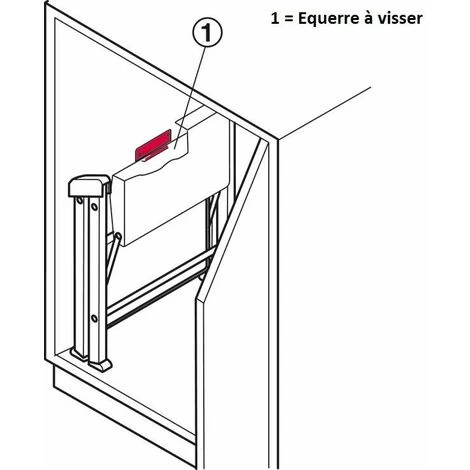 Equerre Ă Visser Pour Accrocher Escabeau Pliant En Acier Anthracite 144 X 30 X 37mm Marchepied Cuisine Salle De Bain Crochet Placard Armoire Accessoire â Image 3