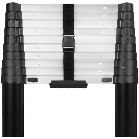 VONROC PRO Échelle Télescopique - 3,20 M - Nouveau Modèle 2023 Fermeture En Douceur Et Barre De Stabilisation – Image 4