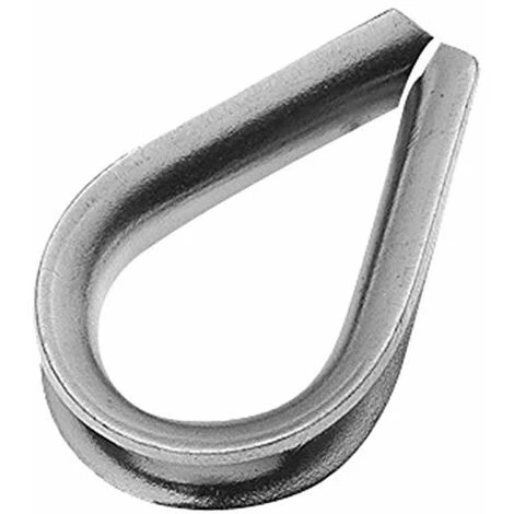 INDUSTRIAL Cosse Coeur M5 Protege Cable Acier Galvanisé Diamètre Cable Acier 5mm Pack 25 Fixation Solide Et Durable Pour Application Marine, Industrielle, Serre Cable, Entre Autres.