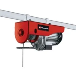 Einhell Palan électrique TC-EH 500 (1000 W, Câble Métallique : 12 M / Ø4 Mm, Max 500kg, Disjoncteur Thermique, Frein Automatique)