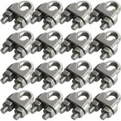 Lot De 16 Serre-câbles M6 En Acier Inoxydable 304