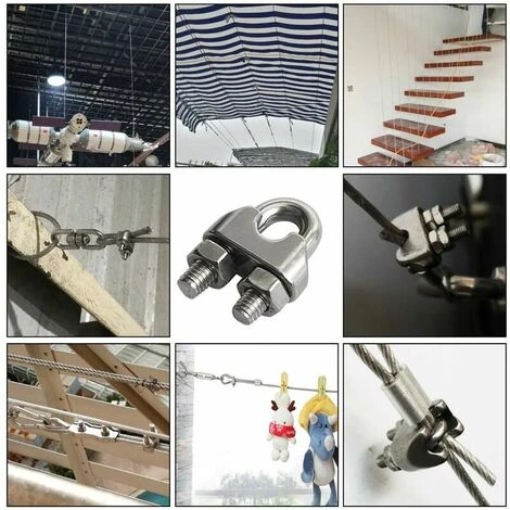 Lot De 16 Serre-câbles M6 En Acier Inoxydable 304 – Image 5