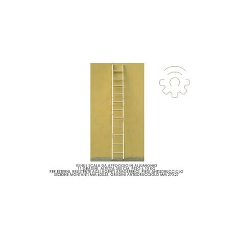 A Chelle Autoportante En Aluminium Venus 11 Marches 350 Cm 6,1 Kg Avec Pieds AntidA Rapants â Image 2