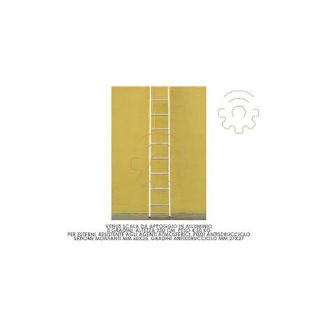 A Chelle Autoportante En Aluminium Venus 8 Marches 250 Cm 4,50 Kg Avec Pieds AntidA Rapants â Image 2
