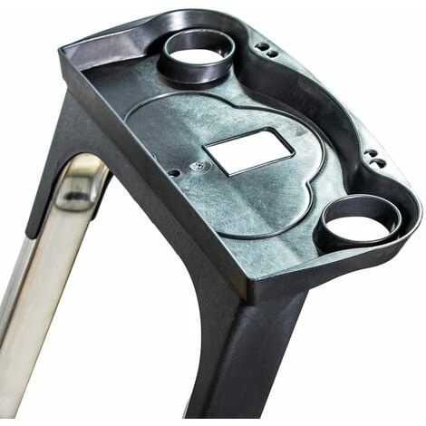 Escabeau 4 Marches DURAMP Sécurisé Avec Rampes, Tablette Porte-outils, Marchepied Pliable Aluminium, Hauteur Plateforme 75cm, Garantie 5 Ans Hoström – Image 4