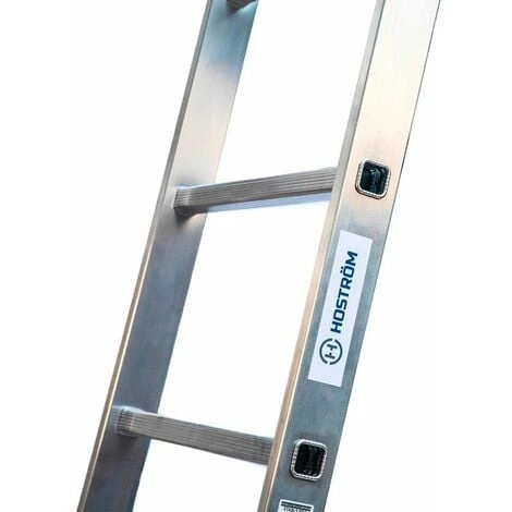 Echelle Simple StablePro 8 Marches En Aluminium, Légère Et Durable, Hauteur De Travail Maximale 3,2m, Garantie 5 Ans, Charge Maximale 150kg, Hostrom – Image 4