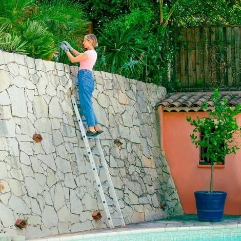 Echelle Simple StablePro 8 Marches En Aluminium, Légère Et Durable, Hauteur De Travail Maximale 3,2m, Garantie 5 Ans, Charge Maximale 150kg, Hostrom – Image 5