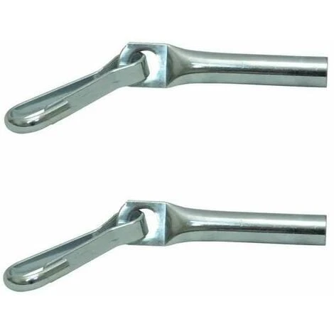 2x Joint D'extrémité De Câble Avec Crochet 8mm En Acier Fermeture Bâche Fixation Camion Remorque Corde Piscine
