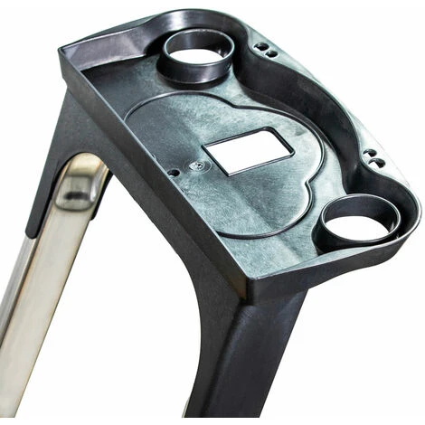 Escabeau 5 Marches DURAMP Sécurisé Avec Rampes, Tablette Porte-outils, Marchepied Pliable Aluminium, Hauteur Plateforme 97cm, Garantie 5 Ans Hoström – Image 4