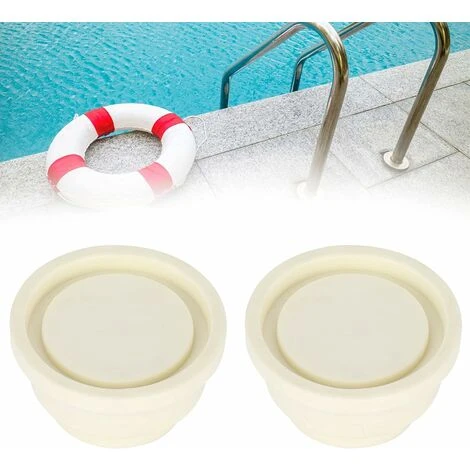 Pare-chocs En Caoutchouc Pour échelle De Piscine, Remplacement Sûr De 2 Pièces Pour échelle De Piscine, Facile à Installer, Fabrication Exquise, Ensemble De Pare-chocs Pour échelle De Piscine (blanc) – Image 5