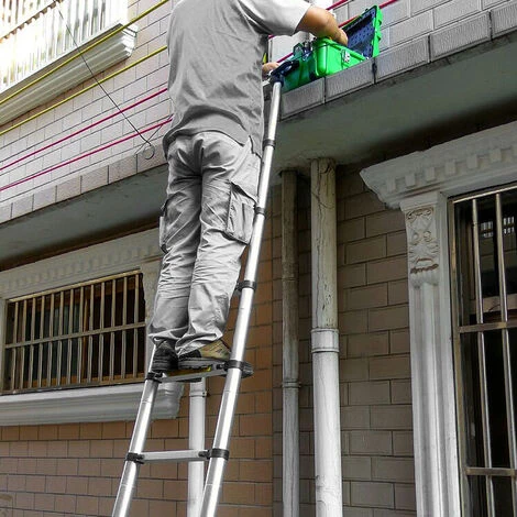 Échelle Télescopique 2.6m Échelle Télescopique Aluminium Multi-Fonction Échelle Pliable Portable Et Pliante HENGMEI – Image 5