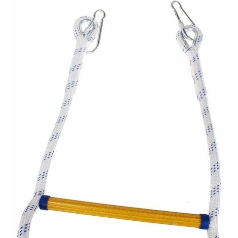 Échelle De Corde D'évacuation De Feu Échelle De Sécurité Incendie Résistant Aux Flammes Avec 2 Mousquetons - 3 M - 3M – Image 3