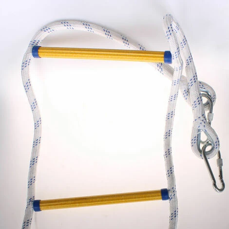 Échelle De Corde D'évacuation De Feu Échelle De Sécurité Incendie Résistant Aux Flammes Avec 2 Mousquetons - 3 M - 3M – Image 4