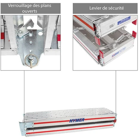 Plan De Travail 2 Plans Pliable Et Extensible - Longueur 1.24 Ă 4.00m - 685900 â Image 4