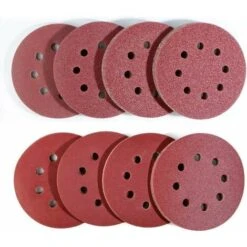 80 Pièce Disques De Ponçage à Fixation En Ponceuse Excentrique, (Ø125mm Set De Papier à Poncer), 10 X 40/60/80/120/180/240/320/400 Pour Ponceuse Orbitale Aléatoire By