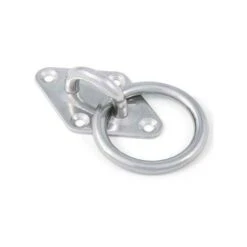 Pontet Sur Platine Losange Avec Anneau Soudé - Diamètre : 5mm