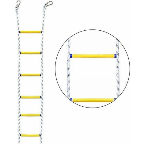 Ăchelle De Corde De Fuite De Pompier Flame Ignifuge. â Image 2