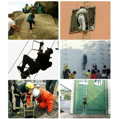 Ăchelle De Corde De Fuite De Pompier Flame Ignifuge. â Image 4