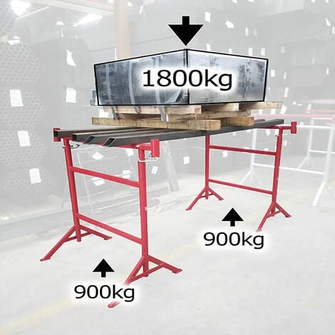 Tréteau De Maçon Ø 42 Mm Avec Pieds Fixes Et Tête Articulée - 40342222 – Image 3