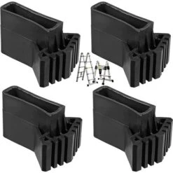Couvre-pieds D'échelle Pieds Pieds D'échelle D'extension Échelle Patins En Caoutchouc Antidérapants Pieds De Remplacement D'échelle Universel Antidérapants En Caoutchouc(4pcs)