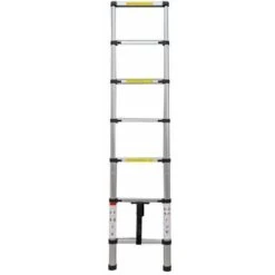 Varan Motors - Dlt206b Echelle Télescopique En Aluminium, Hauteur De 2.0m, 7 échelons