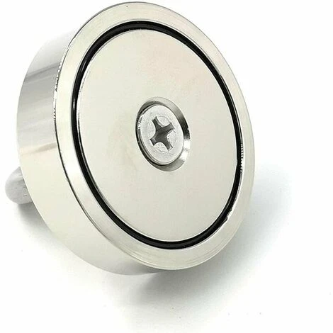 Aimant En Néodyme Super Puissant 120 Kg - Aimants Puissants - Idéal Pour La Pêche Magnétique - Ø 60 Mm Avec œillet En Néodyme – Image 2