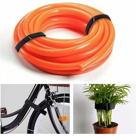 Sangles De Câble Réglables De 10m Avec 50 Boucles, Attaches De Câble Réutilisables Noires, Sangle De Fixation à Crochet Et Boucle Pour La Gestion Des Câbles (10m X 2cm, Noir) – Image 3