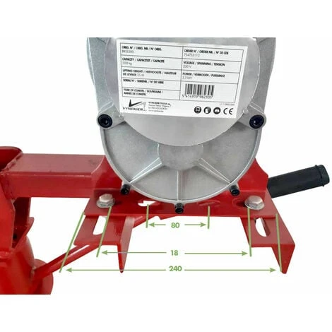 Grue Mobile 500 Kg Avec Treuil électrique 230 V MW-Tools BK500 – Image 4